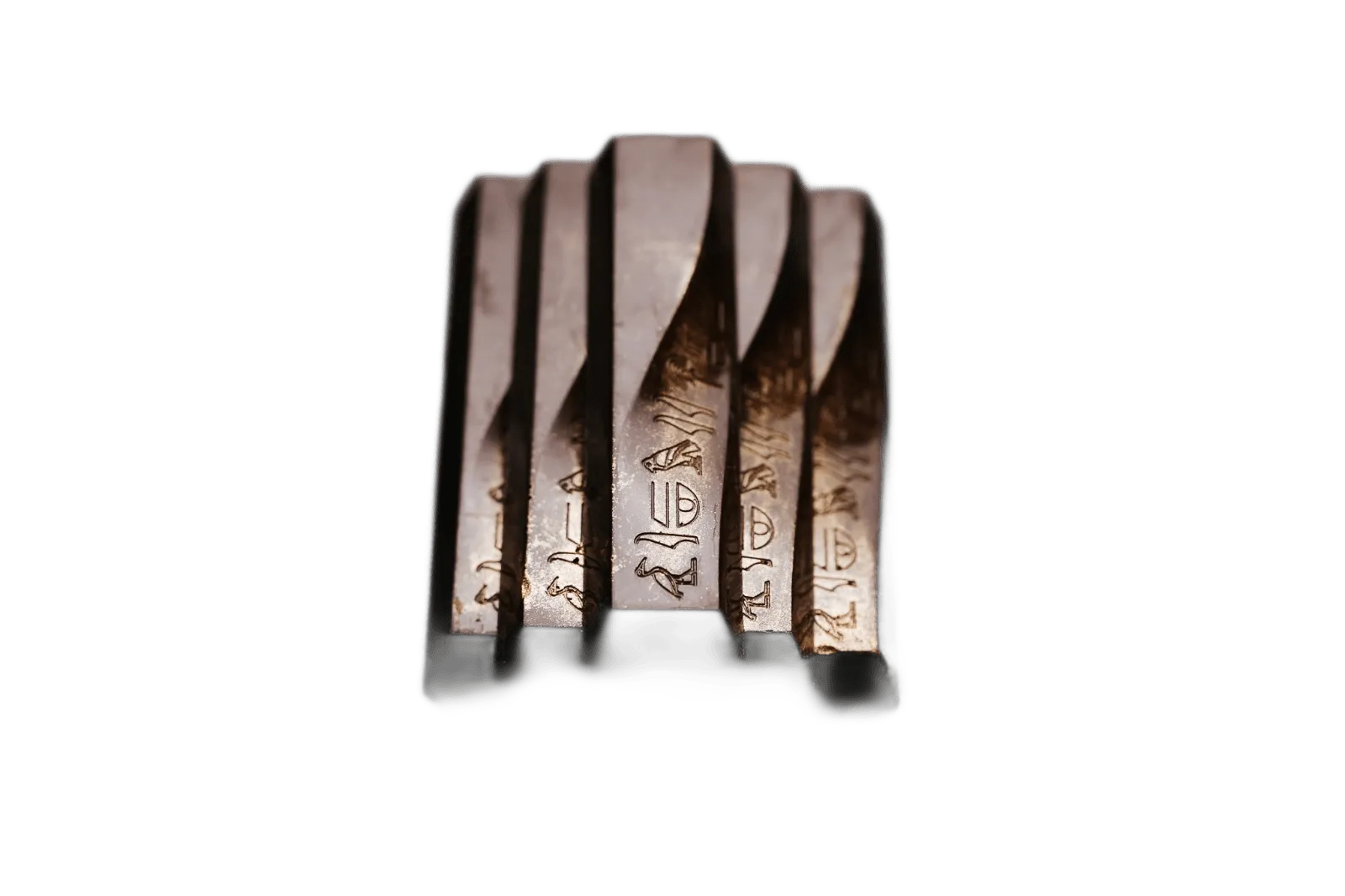 A chocolate ingot with a gilded stamp